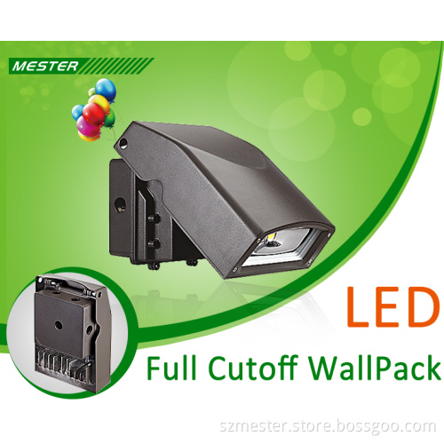 LED Wall Pack 40w DLC Listed Outdoor Slim LED Full Cutoff Wallpack